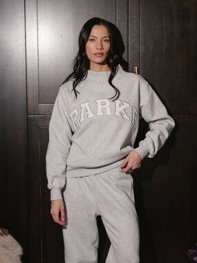 Parke Metallic Silver Mockneck